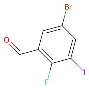 5-Bromo-2-fluoro-3-iodobenzaldehyde