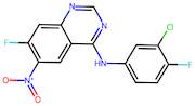 N-(3-chloro-4-fluorophenyl)-7-fluoro-6-nitroquinazolin-4-amine