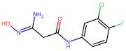 N1-(3-Chloro-4-fluorophenyl)-3-amino-3-hydroxyiminopropanamide