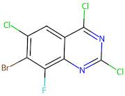 7-Bromo-2,4,6-trichloro-8-fluoroquinazoline