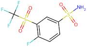 4-Fluoro-3-((trifluoromethyl)sulfonyl)benzenesulfonamide