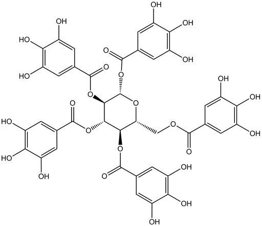 1,2,3,4,6-Pentagalloyl β-D-glucose