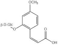 Cis-2-hydroxy 4-methoxycinnamic acid 2-glucoside