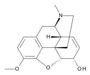 Codeine 0.1 mg/ml in Methanol