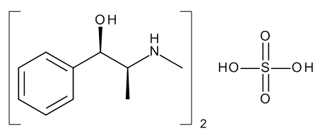 Ephedrine Sulphate 1.0 mg/ml in Methanol (as free base)