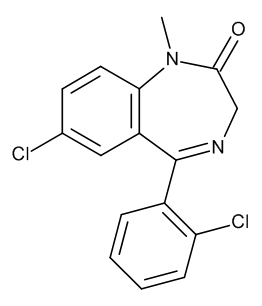 Diclazepam 1.0 mg/ml in Methanol