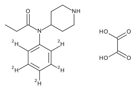 Norfentanyl-D5 Oxalate (N-Pentadeuterophenyl-N-(piperidin-4-yl)propanamide Oxalate) 0.1 mg/ml in M…