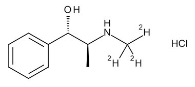 Pseudoephedrine-D3 Hydrochloride 0.1 mg/ml in Methanol (as free base)