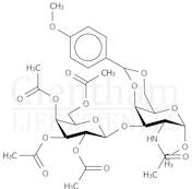 Methyl 2-acetamido-2-deoxy-4,6-anisolydene-O-[b-D- (2,3,4,6-tetraacetyl) galactopyranosyl]-a-D-g...