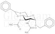 Benzyl 2-acetamido-3-O-acetyl-4,6-O-benzylidene-2-deoxy-α-D-glucopyranoside