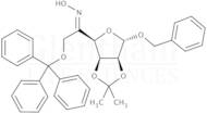 Benzyl 2,3-O-isopropylidene-6-O-trityl-5-keto-α-D-mannofuranoside 5-oxime