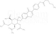 Methyl (4’-O-hexanoyldaidzein-7-yl-b-D-2’’,3’’,4’’-tri -O-acetylglucopyranosid)urinate