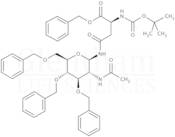 N-omega-(2-Acetamido-3,4,6-tri-O-benzyl-2-deoxy-b-D-glucopyranosyl)-N-a-Boc-L-asparagine benzyl ester