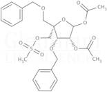 1,2-Di-O-acetyl-3-O-benzyl-4-C-(phenylmethoxy)methyl-L-Lyxofuranose 5-methanesulfonate