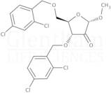 Methyl 3,5-di-O-(2,4-dichlorobenzyl)-2-keto-a-D-ribofuranoside