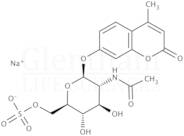 4-Methylumbelliferyl 2-acetamido-2-deoxy-b-D-glucopyranoside 6-sulphate sodium salt