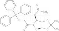 3-Acetyl-1,2-O-isopropylidene-6-O-trityl-β-L-arabino-hexofuranos-5-ulose