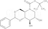 4,6-O-Benzylidene-N-(tert-butoxycarbonyl)-1,5-imino-D-glucitol