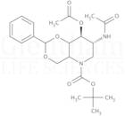 2-Acetamido-3-O-acetyl-4,6-benzylidene-N-Boc-1,2,5-trideoxy-1,5-imino-D-glucitol