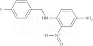 2-Amino-5-[(4-fluorobenzyl)amino]-1-nitrobenzene, N4-[(4-fluorophenyl)methyl]-2-nitro-1,4-Benzenediamine