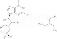 Guanosine 3′,5′-cyclic monophosphorothioate, Rp Isomer triethylammonium salt