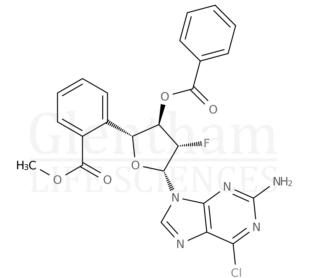 2-Amino-6-chloro-9-(2-deoxy-3,5-di-O-benzoyl-2-fluoro-b-D-arabinofuranosyl)purine