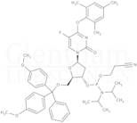 2''-Deoxy-5''-O-DMT-5-fluoro-O4-(2,4,6-trimethylphenyl)uridine 3''-CE phosphoramidite