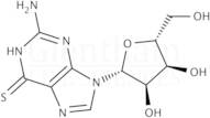 2-Amino-6-mercapto-9-(b-D-ribofuranosyl)purine hydrate