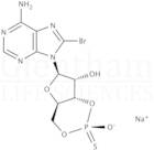 8-Bromoadenosine 3'',5''-cyclic monophosphorothioate, Rp-isomer sodium salt