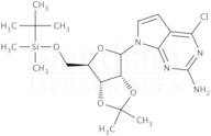 9-(5''-O-t-Butyldimethylsilyl-2'',3''-O-isopropylidene-b-D-ribofuranosyl)-6-chloro-7-deazaguanine