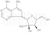 5-Methyl-7-(2-C-methyl-b-D-ribofuranosyl)-7H-pyrrolo[2,3-d]pyrimidin-4-amine