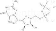 Guanosine 5''-O-(2-thiodiphosphate); trilithium Salt