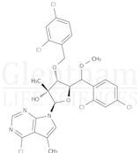 7-[3,5-Bis-O-[(2,4-dichlorophenyl)methyl]-2-C-methyl-β-D-ribofuranosyl]-4-chloro-5-methyl-7H-pyrro…