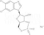 5,6-Dichloro-(1-b-D-ribofuranosyl) benzimidazole 3'',5''-cyclic monophosphothioate, Sp-isomer sodium salt