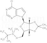 6-Chloro-7-deaza-9-(5''-O-tert-butyldimethylsilyl-2'',3''-O-isopropylidene-b-D-ribofuranosyl)purine