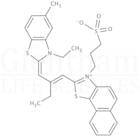 2-{2-[(3-Ethyl-5-methyl-2(3H)-benzothiazolylidene)methyl]-1-butenyl}-1-(3-sulfopropyl)naphtho[1,...