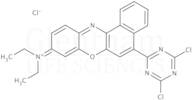9-Diethylamino-5-(4,6-dichloro-s-triazinyl)-9H-benzo[a]phenoxazine Chloride