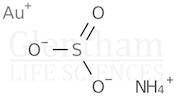 Ammonium gold(I) sulfite solution