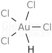 Hydrogen tetrachloroaurate(III); solution