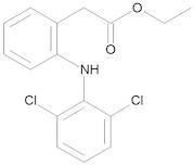 Ethyl 2-[2-[(2,6-Dichlorophenyl)amino]phenyl]acetate (Ethyl Ester of Diclofenac)