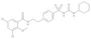 1-Cyclohexyl-3-[[4-[2-[(3,5-dichloro-2-methoxybenzoyl)amino]ethyl]phenyl]sulfonyl]urea (1-[[4-[2-[(3,5-Dichloro-2-methoxybenzoyl)amino]ethyl]phenyl]sulfonyl]-3-cyclohexylurea)
