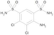 4-Amino-5,6-dichlorobenzene-1,3-disulfonamide