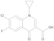 7-Chloro-1-cyclopropyl-6-fluoro-4-oxo-1,4-dihydroquinoline-3-carboxylic Acid (Fluoroquinolonic Acid)