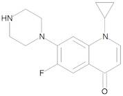 1-Cyclopropyl-6-fluoro-7-(piperazin-1-yl)quinolin-4(1H)-one (Decarboxylated Compound)