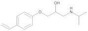 (2RS)-1-(4-Ethenylphenoxy)-3-[(1-methylethyl)amino]propan-2-ol