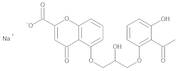 5-[3-(2-Acetyl-3-hydroxyphenoxy)-2-hydroxypropoxy]-4-oxo-4H-1-benzopyran-2-carboxylic Acid Sodium Salt