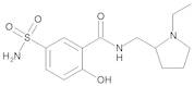(RS)-N-[(1-Ethylpyrrolidin-2-yl)methyl]-2-hydroxy-5-sulphamoylbenzamide