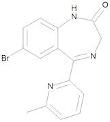 7-Bromo-5-(6-methylpyridin-2-yl)-1,3-dihydro-2H-1,4-benzodiazepin-2-one