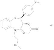 (2S,3S)-2-(4-Methoxyphenyl)-5-[2-(methylamino)ethyl]-4-oxo-2,3,4,5-tetrahydro-1,5-benzothiazepin-3-yl Acetate Hydrochloride (N-Desmethyl-diltiazem Hydrochloride)