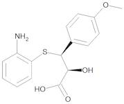 (2S,3S)-3-(2-Aminophenyl)sulfanyl-2-hydroxy-3-(4-methoxyphenyl)propanoic Acid